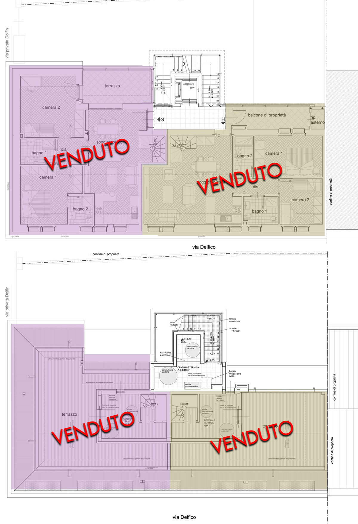 Residenze Delfico Milano - Secondo piano con terrazzo